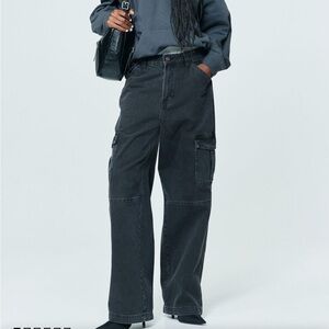 H&M Denim Cargo Trousers